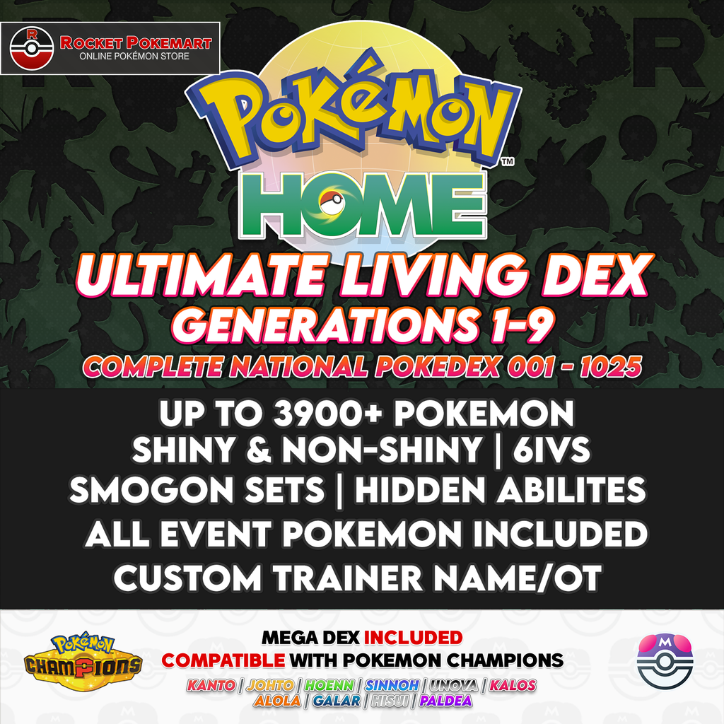 Ultimate Living Dex Generations 1-9 | HOME