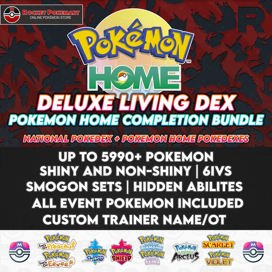 Deluxe Ultimate Living Dex Bundle 5990+ Pokémon All Pokexes